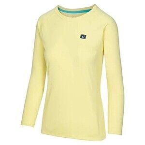 Avid Gear Womens Core AVIDRY Long Sleeve UV Sun‎ Protection Top Medium Yellow
